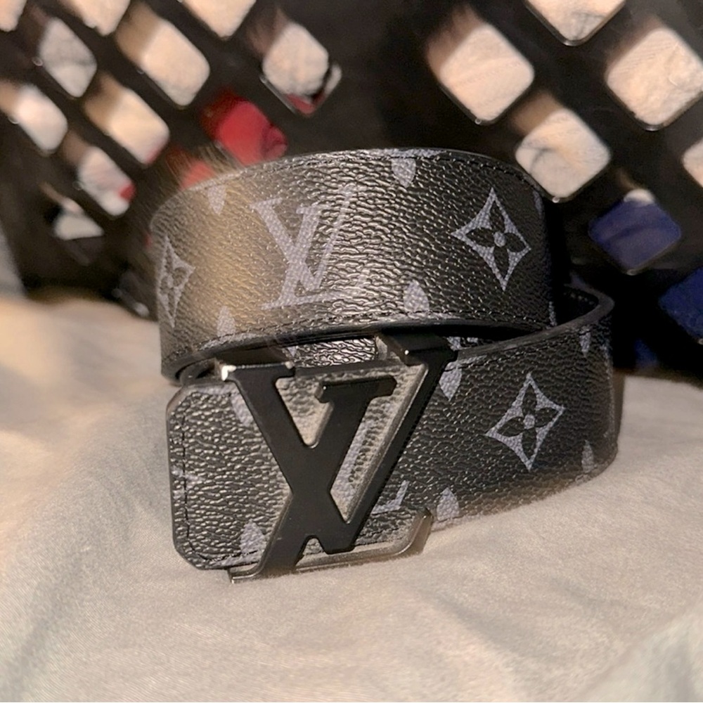 Louis Vuitton Initiales 40mm Matte Black Belt